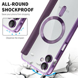 Husa de protectie Techsuit SmartMag Book compatibil cu Samsung Galaxy A06, Mov