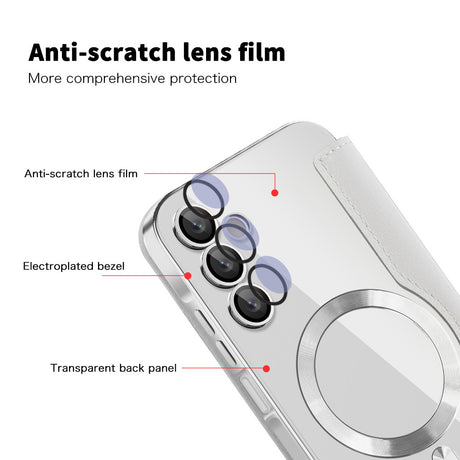 Husa de protectie Techsuit SmartMag Book compatibil cu Samsung Galaxy A15 4G / A15 5G, Gri