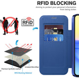 Husa de protectie Techsuit SmartMag Book compatibil cu Samsung Galaxy A15 4G / A15 5G, Albastru