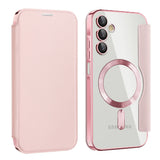 Husa de protectie Techsuit SmartMag Book compatibil cu Samsung Galaxy A15 4G / A15 5G, Roz