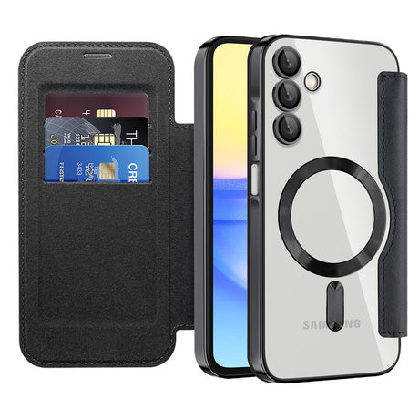 Husa de protectie Techsuit SmartMag Book compatibil cu Samsung Galaxy A15 4G / A15 5G, Negru