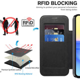 Husa de protectie Techsuit SmartMag Book compatibil cu Samsung Galaxy A15 4G / A15 5G, Negru