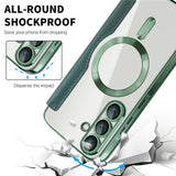 Husa de protectie Techsuit SmartMag Book compatibil cu Samsung Galaxy A36 5G, Verde