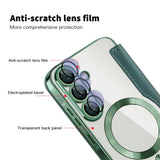 Husa de protectie Techsuit SmartMag Book compatibil cu Samsung Galaxy A36 5G, Verde