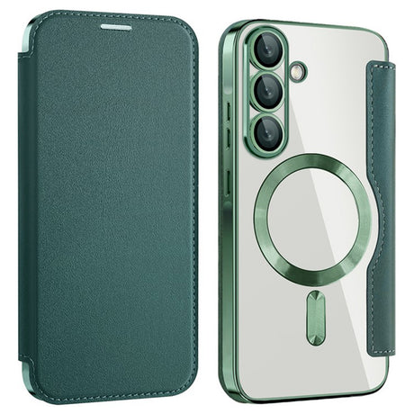 Husa de protectie Techsuit SmartMag Book compatibil cu Samsung Galaxy A36 5G, Verde