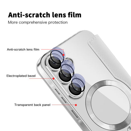 Husa de protectie Techsuit SmartMag Book compatibil cu Samsung Galaxy A36 5G, Gri