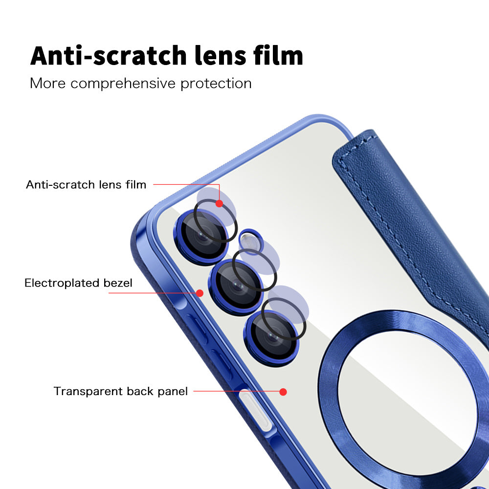 Husa de protectie Techsuit SmartMag Book compatibil cu Samsung Galaxy A16 4G / A16 5G, Albastru