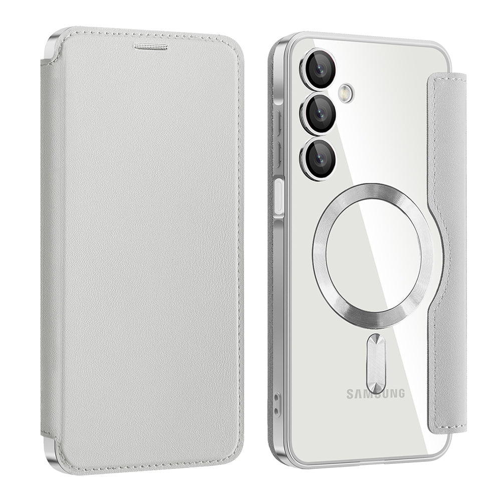 Husa de protectie Techsuit SmartMag Book compatibil cu Samsung Galaxy A16 4G / A16 5G, Gri