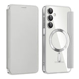 Husa de protectie Techsuit SmartMag Book compatibil cu Samsung Galaxy A16 4G / A16 5G, Gri