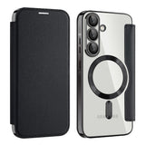 Husa de protectie Techsuit SmartMag Book compatibil cu Samsung Galaxy A56 5G, Negru