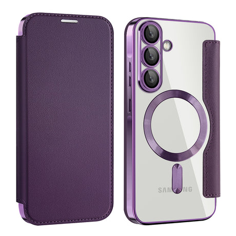 Husa de protectie Techsuit SmartMag Book compatibil cu Samsung Galaxy A56 5G, Mov