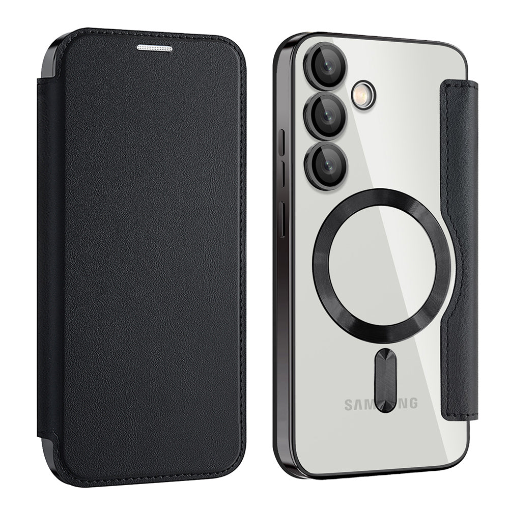 Husa de protectie Techsuit SmartMag Book compatibil cu Samsung Galaxy S24 FE, Negru