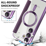 Husa de protectie Techsuit SmartMag Book compatibil cu Samsung Galaxy S23 FE, Mov