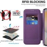 Husa de protectie Techsuit SmartMag Book compatibil cu Samsung Galaxy S23 FE, Mov