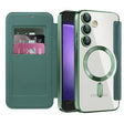 Husa de protectie Techsuit SmartMag Book compatibil cu Samsung Galaxy S23 FE, Verde