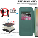 Husa de protectie Techsuit SmartMag Book compatibil cu Samsung Galaxy S23 FE, Verde