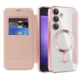 Husa de protectie Techsuit SmartMag Book compatibil cu Samsung Galaxy S23 FE, Roz