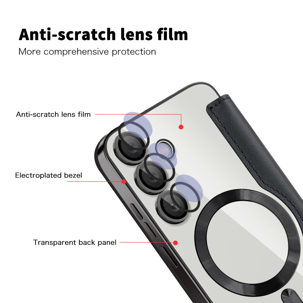 Husa de protectie Techsuit SmartMag Book compatibil cu Samsung Galaxy S23 Plus, Negru