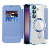 Husa de protectie Techsuit SmartMag Book compatibil cu Samsung Galaxy S23 Plus, Albastru Deschis