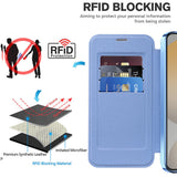 Husa de protectie Techsuit SmartMag Book compatibil cu Samsung Galaxy S24, Albastru Deschis