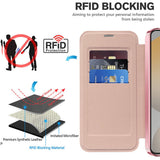 Husa de protectie Techsuit SmartMag Book compatibil cu Samsung Galaxy S24, Roz