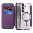 Husa de protectie Techsuit SmartMag Book compatibil cu Samsung Galaxy S24 Plus, Mov