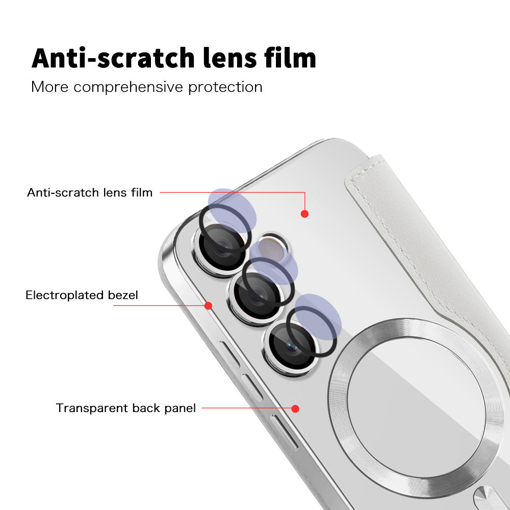 Husa de protectie Techsuit SmartMag Book compatibil cu Samsung Galaxy S24 Plus, Gri