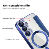 Husa de protectie Techsuit SmartMag Book compatibil cu Samsung Galaxy S24 Plus, Albastru