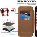 Husa de protectie Techsuit SmartMag Book compatibil cu Samsung Galaxy S25, Maro