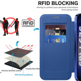 Husa de protectie Techsuit SmartMag Book compatibil cu Samsung Galaxy S25 Plus, Albastru