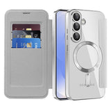 Husa de protectie Techsuit SmartMag Book compatibil cu Samsung Galaxy S25 Plus, Gri