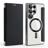 Husa de protectie Techsuit SmartMag Book compatibil cu Samsung Galaxy S25 Ultra, Negru