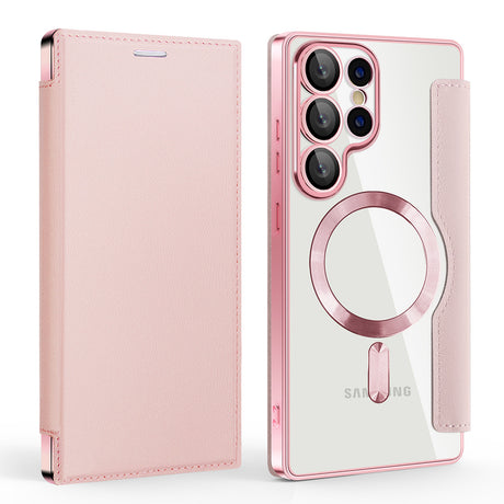 TechSuit Husa de protectie Techsuit SmartMag Book compatibil cu Samsung Galaxy S25 Ultra, Roz – imagine 2