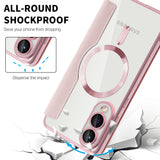 Husa de protectie Techsuit SmartMag Book compatibil cu Samsung Galaxy S25 Edge, Roz