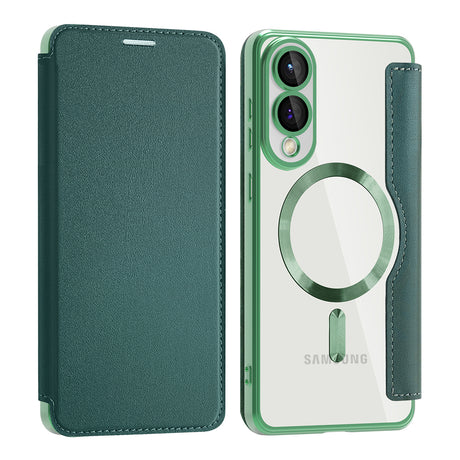 Husa de protectie Techsuit SmartMag Book compatibil cu Samsung Galaxy S25 Edge, Verde