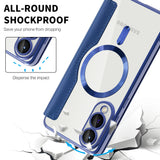 Husa de protectie Techsuit SmartMag Book compatibil cu Samsung Galaxy S25 Edge, Albastru