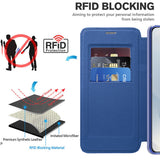 Husa de protectie Techsuit SmartMag Book compatibil cu Samsung Galaxy S25 Edge, Albastru