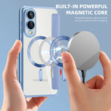 Husa de protectie Techsuit SmartMag Book compatibil cu Samsung Galaxy S25 Edge, Albastru Deschis