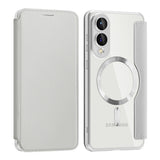 Husa de protectie Techsuit SmartMag Book compatibil cu Samsung Galaxy S25 Edge, Gri