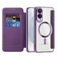 Husa de protectie Techsuit SmartMag Book compatibil cu Samsung Galaxy S25 Edge, Mov