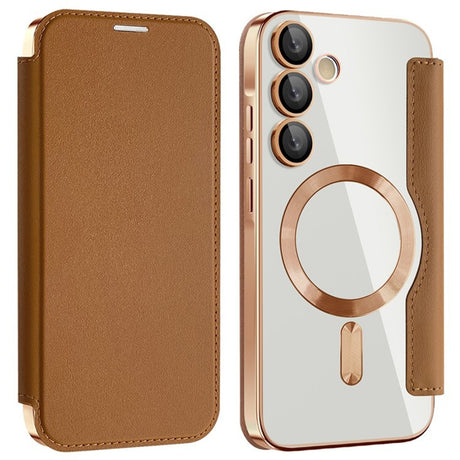 Husa de protectie Techsuit SmartMag Book compatibil cu Samsung Galaxy A35 5G, Maro