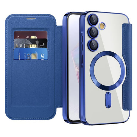 Husa de protectie Techsuit SmartMag Book compatibil cu Samsung Galaxy A35 5G, Albastru