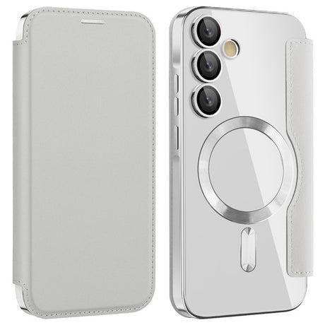 Husa de protectie Techsuit SmartMag Book compatibil cu Samsung Galaxy A35 5G, Gri