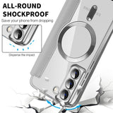 Husa de protectie Techsuit SmartMag Book compatibil cu Samsung Galaxy S22 5G, Gri