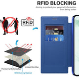 Husa de protectie Techsuit SmartMag Book compatibil cu Samsung Galaxy S22 Ultra 5G, Albastru