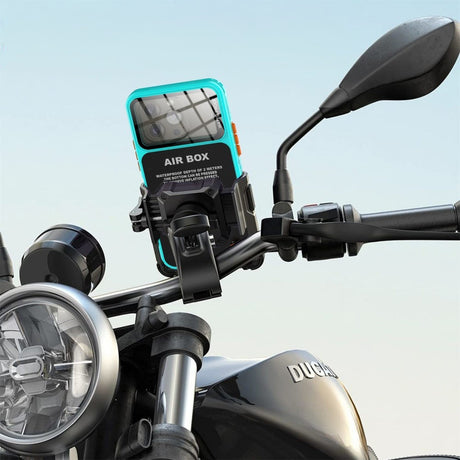 ShellBox AirBox Waterproof IP68 Case (6.1 inch), iPhone 12/12 Pro/13/13 Pro/14/14 pro/15/15 Pro/16, Albastru