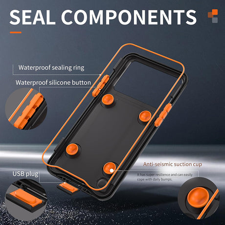ShellBox AirBox Waterproof IP68 (6.7 inch), iPhone 12 Pro Max/13 Pro Max/14 Pro Max/ 15 Pro Max/16 Pro Max/15+/16+, Negru