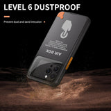 ShellBox AirBox Waterproof IP68 Case (6.1 inch), iPhone 12/12 Pro/13/13 Pro/14/14 pro/15/15 Pro/16, Negru