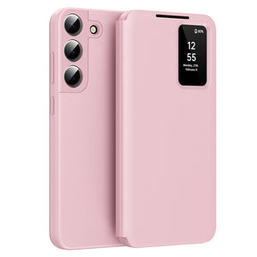 Husa de protectie Techsuit SmartView Series compatibil cu Samsung Galaxy S22 5G, Roz