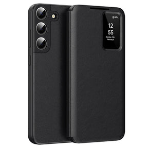 Husa de protectie Techsuit SmartView Series compatibil cu Samsung Galaxy S22 5G, Negru